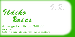 ildiko raics business card